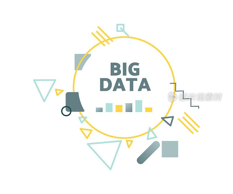 Big data vector illustration concept.
